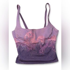 Versace Purple and Gold Tank Top